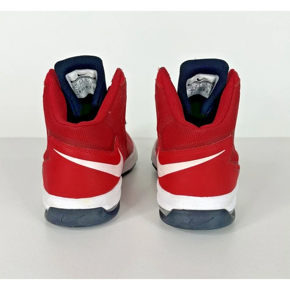 Nike Air Max Stutter Step 2 Red White‎ Size 6 Youth Basketball Shoes 653754-600